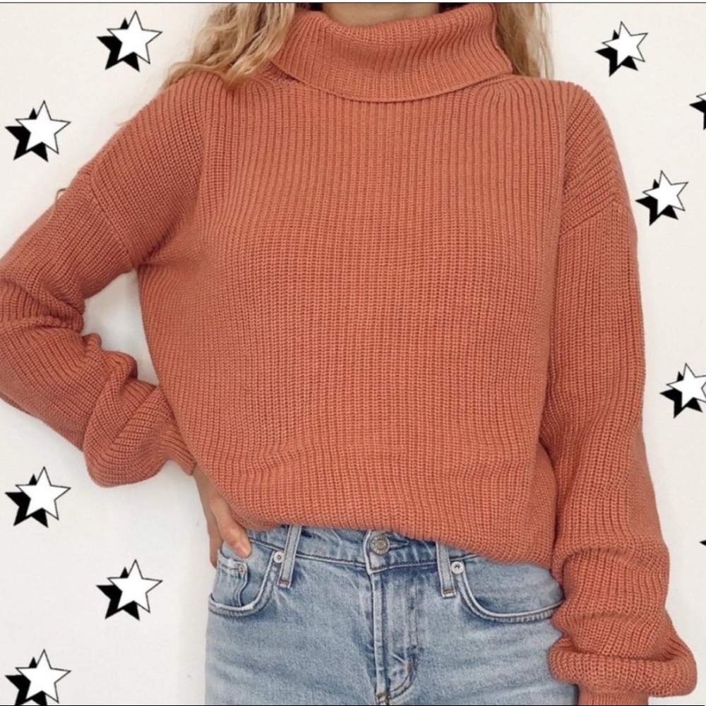 525 America Revolve Cowl Neck Turtleneck Sweater Small